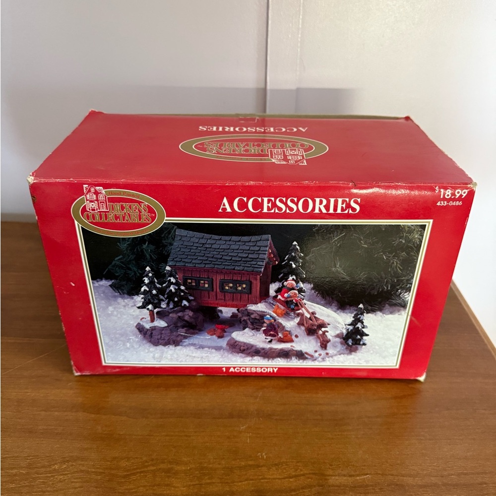 Vintage Hand-Painted Holiday Village Accessory – Timeless Seasonal Charm